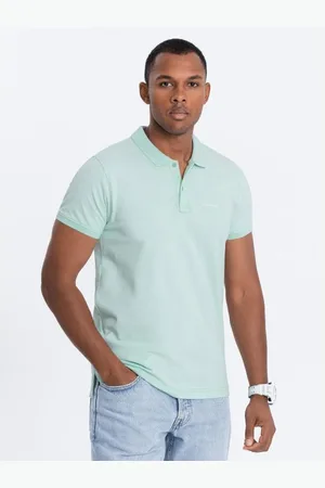 Ombre Clothing Polokošile z piké úpletu - světle V1 S1746