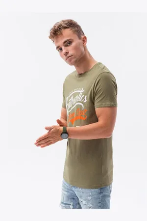 Ombre Clothing Pánské tričko s potiskem CAINAN barva