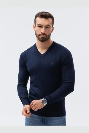 Ombre Clothing Pánský svetr OTTO tmavě modrý