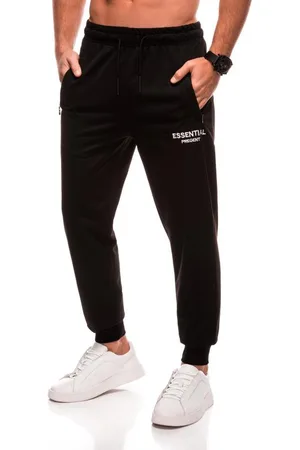 Edoti Pánské tepláky P1501 - černé