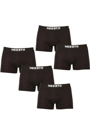 Nedeto 5PACK pánské boxerky černé