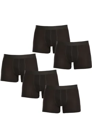 Nedeto 5PACK pánské boxerky nadrozměr černé