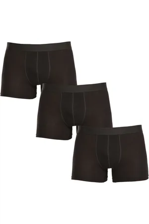 Nedeto 3PACK pánské boxerky nadrozměr černé