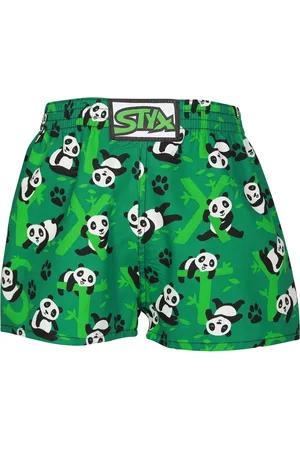 STYX Dětské trenky art klasická guma pandy