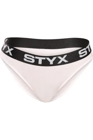 STYX Dámské kalhotky sportovní guma bílé