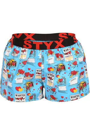 STYX Dámské trenky art sportovní guma Valentýn páry