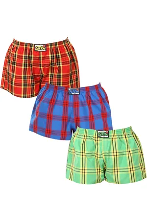 STYX 3PACK dámské trenky klasická guma vícebarevné