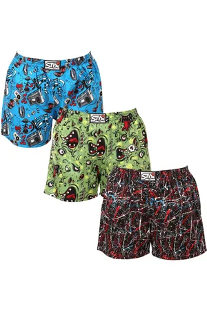 STYX 3PACK dámské trenky na spaní vícebarevné