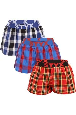 STYX 3PACK dámské trenky sportovní guma vícebarevné