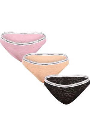 Calvin Klein 3PACK dámské kalhotky nadrozměr vícebarevné