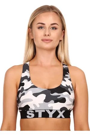 STYX Dámská podprsenka sport art maskáč