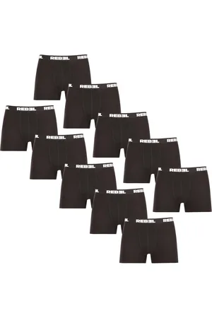 Nedeto 10PACK pánské boxerky Rebel černé