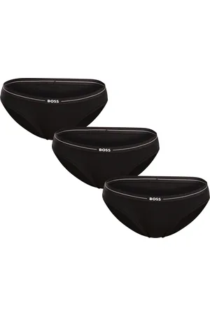 HUGO BOSS 3PACK dámské kalhotky černé