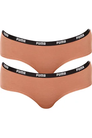 PUMA 2PACK dámské kalhotky hnědé