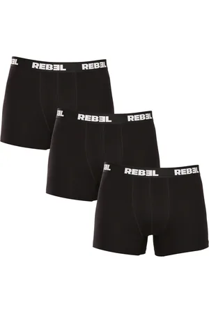Nedeto 3PACK pánské boxerky Rebel černé