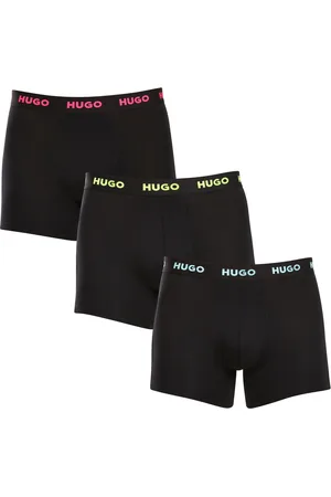 HUGO BOSS 3PACK pánské boxerky černé