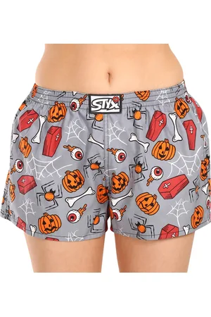 STYX Dámské trenky art klasická guma Halloween rakve