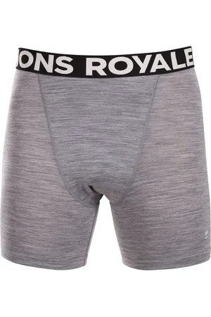 MONS ROYALE Pánské boxerky merino šedé