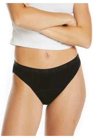 Love Luna Menstruační kalhotky pro dívky Bikini Black Hearts