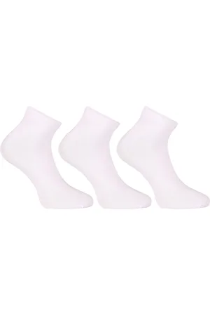 Nedeto 3PACK ponožky nízké bambusové bílé
