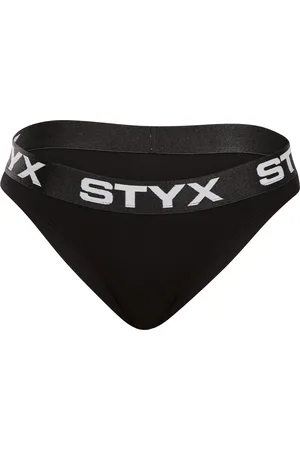 STYX Dámské kalhotky sportovní guma černé