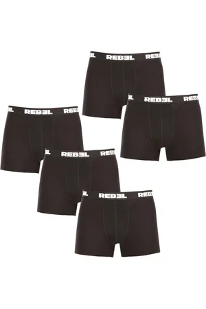 Nedeto 5PACK pánské boxerky Rebel černé
