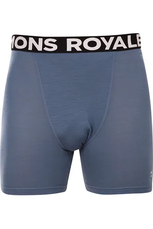 MONS ROYALE Pánské boxerky merino modré