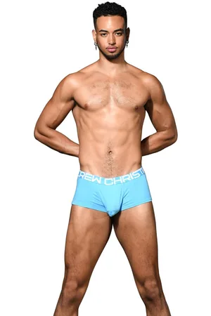 Andrew Christian Pánské boxerky modré C-Ring