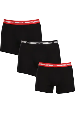 HUGO BOSS 3PACK pánské boxerky černé