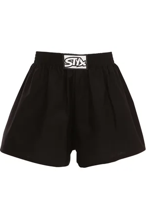 STYX Dětské trenky klasická guma černé