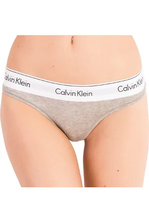 Calvin Klein Dámská tanga nadrozměr šedá