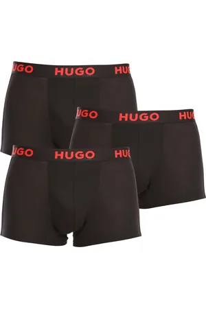 HUGO BOSS 3PACK pánské boxerky černé