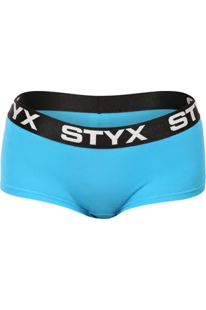 STYX Dámské kalhotky s nohavičkou světle modré