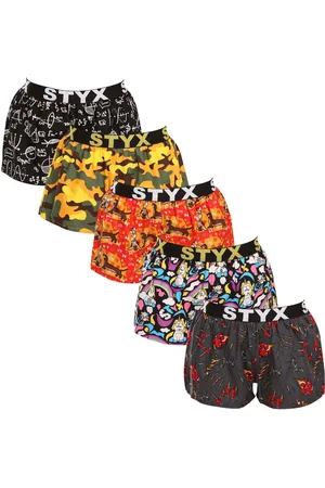 STYX 5PACK dámské trenky art sportovní guma vícebarevné