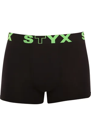 STYX Pánské boxerky sportovní guma černé