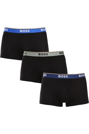 HUGO BOSS 3PACK pánské boxerky černé