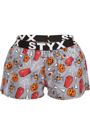 STYX Dámské trenky art sportovní guma Halloween rakve