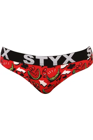 STYX Dámské kalhotky art sportovní guma melouny
