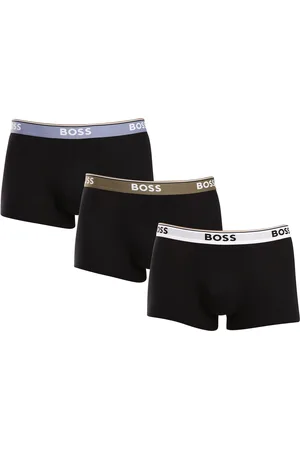 HUGO BOSS 3PACK pánské boxerky černé
