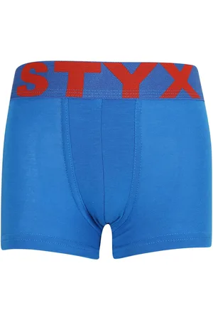 STYX Dětské boxerky sportovní guma modré