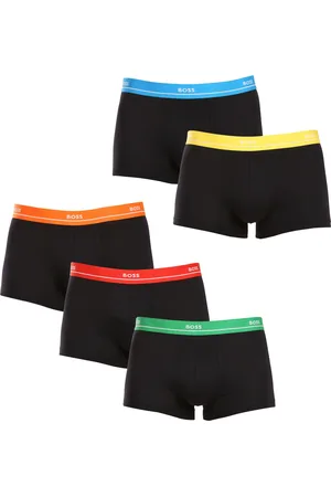 HUGO BOSS 5PACK pánské boxerky černé