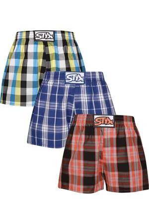 STYX 3PACK dětské trenky klasická guma vícebarevné