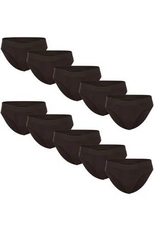 Nedeto 10PACK pánské slipy černé