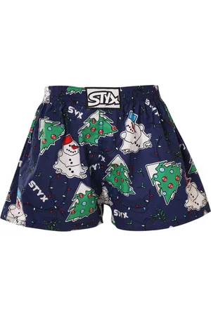 STYX Dětské trenky art klasická guma Vánoce