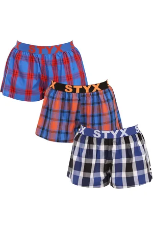 STYX 3PACK dámské trenky sportovní guma vícebarevné