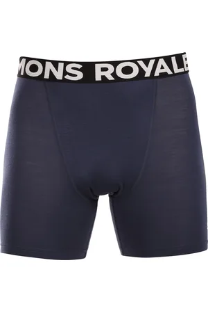 MONS ROYALE Pánské boxerky merino modré