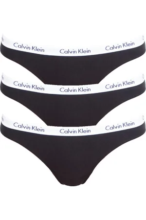 Calvin Klein 3PACK dámská tanga černá