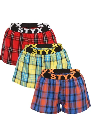 STYX 3PACK dámské trenky sportovní guma vícebarevné