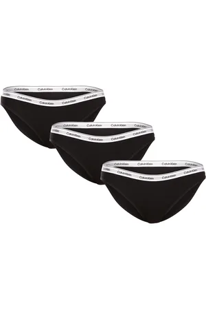 Calvin Klein 3PACK dámské kalhotky černé