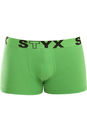STYX Pánské boxerky sportovní guma zelené